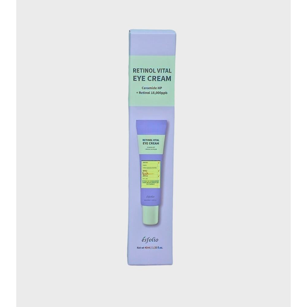 NEW Retinol Vital Eye Cream by Esfolio + Ceramide NP Reduces Wrinkles Anti-Aging